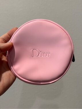 Dior Light Pink Round Cosmetic Case